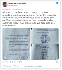 Clubes anunciam intenção de criar liga para organizar Brasileiro