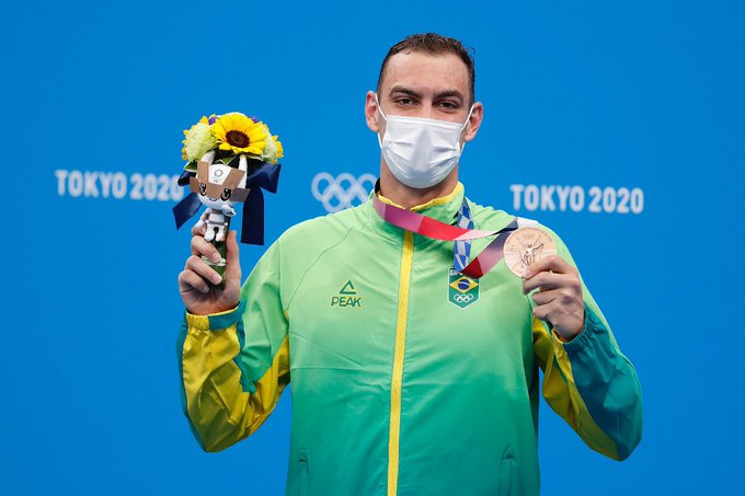 Olimpíada: Fernando Scheffer fatura bronze na natação 1 Olimpíada: Fernando Scheffer fatura bronze na natação