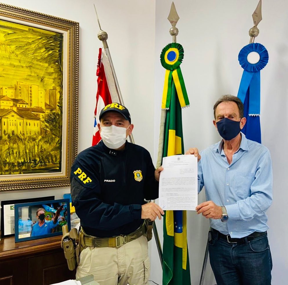 Prefeitura de Aparecida firma convênio com PRF para reforçar a segurança na cidade