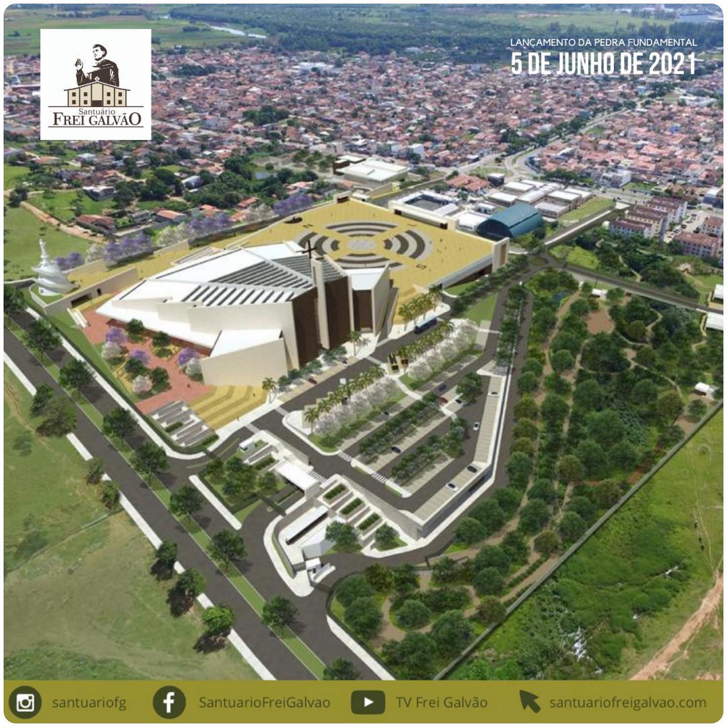 Santuário Frei Galvão nasce em Guaratinguetá preocupado com o meio ambiente