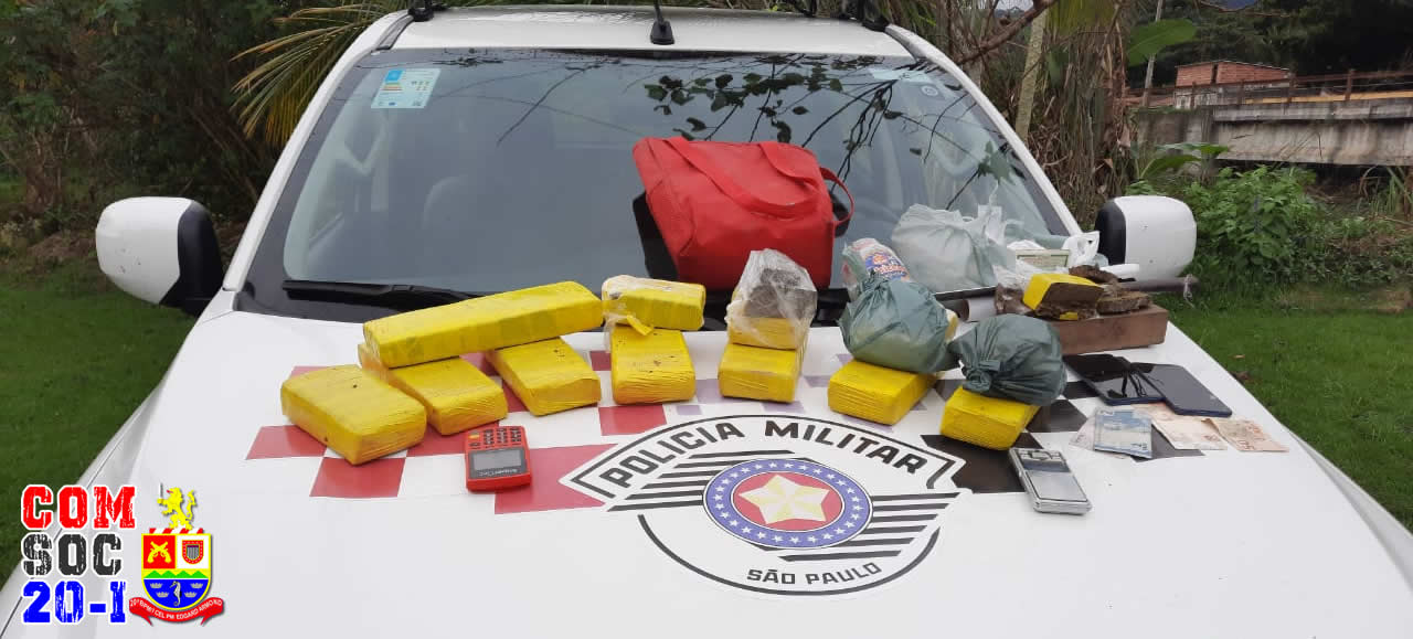PM apreende mais de 8 kg de drogas em Ilhabela