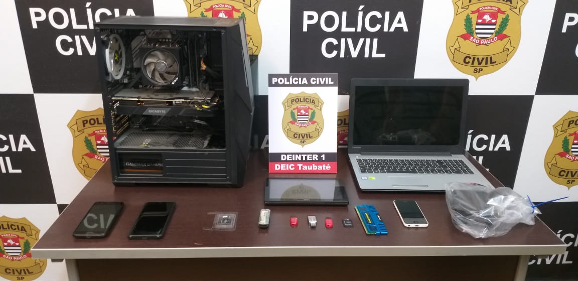 Megaoperação contra pornografia infantil tem dois alvos em Taubaté