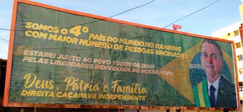Opositores de Bolsonaro em Caçapava são provocados por Eduardo Bolsonaro
