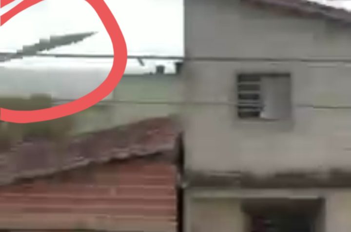 Vendaval arranca telhado em Cunha, que tambem registra granizo