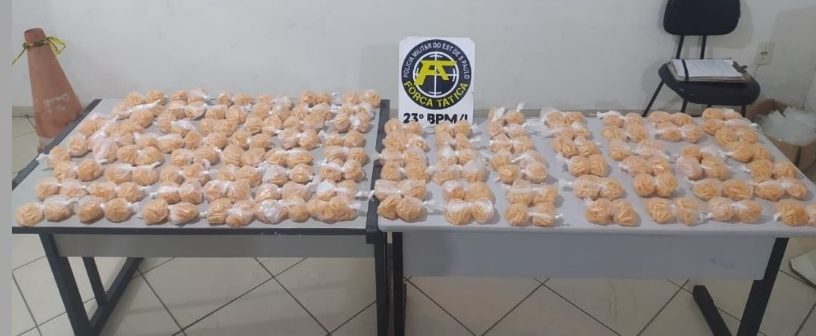 PM apreende 7 kg de cocaína com adolescente em Lorena