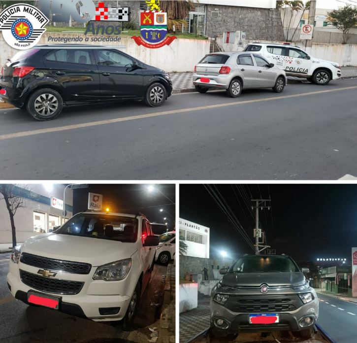 PM prende quatro pessoas e recupera quatro veículos roubados em Jacareí