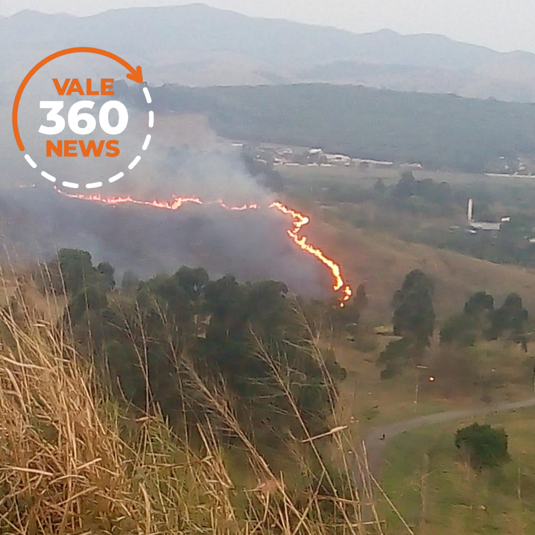 VÍDEO: Fogo queima 650 mil metros quadrados do Parque do Itaim em Taubaté