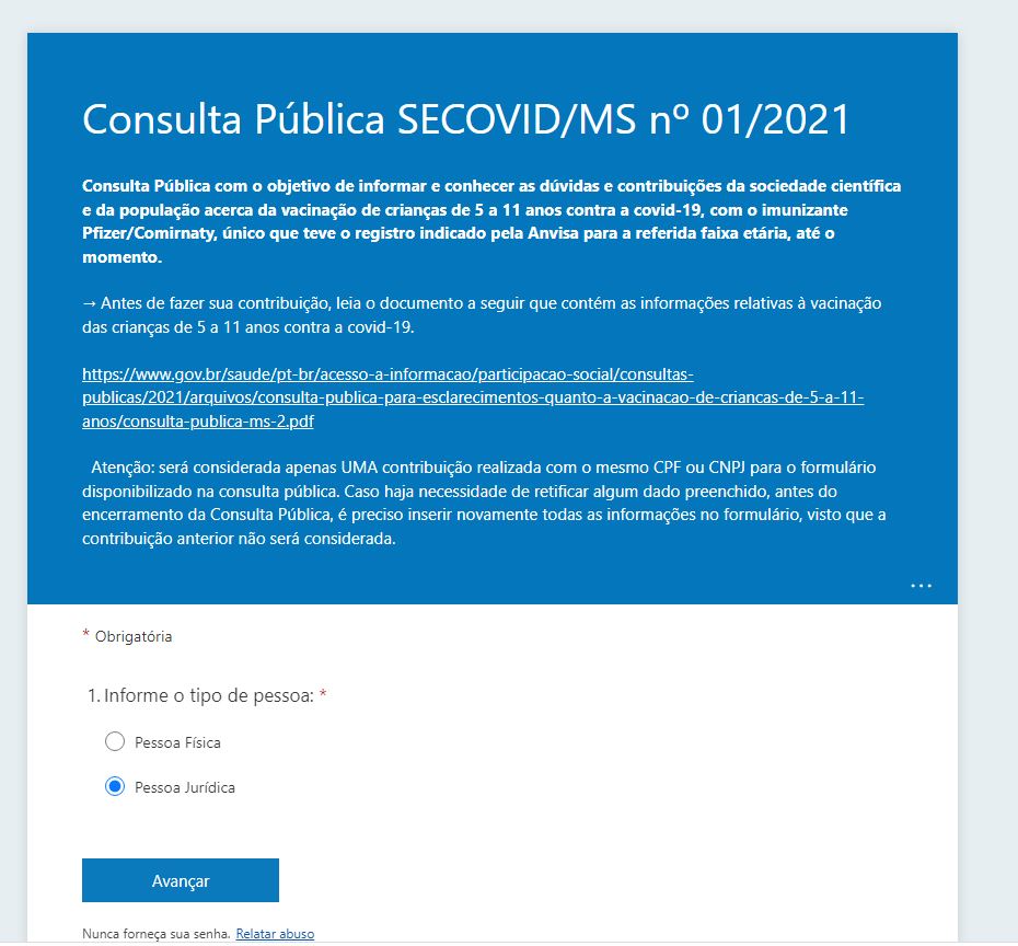 Consulta pública sobre vacina para crianças de 5 a 11 anos é aberta pelo Ministério da Saúde
