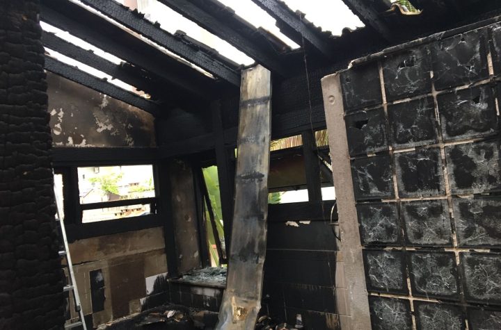 Defesa Civil interdita casa, em condomínio de luxo, que pegou fogo em Taubaté