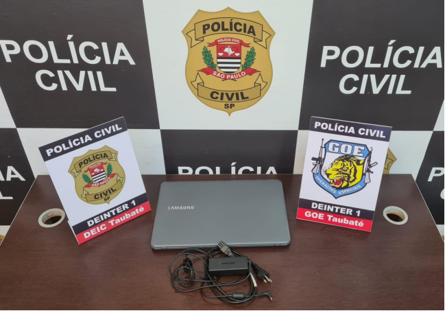 Policiais da Deic Taubaté se passam por compradores e recuperam notebook furtado em Pindamonhangaba