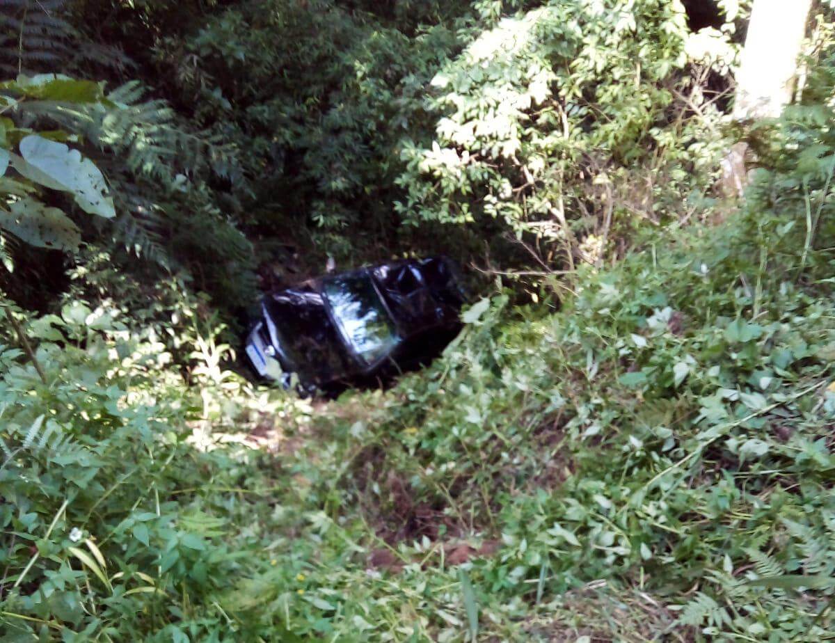Carro cai em ribanceira de 50 metros pela rodovia SP50 em Campos do Jordão