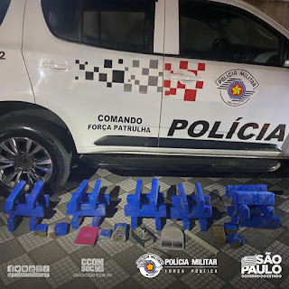 PM de Jacareí apreende 30 kg de drogas e três homens