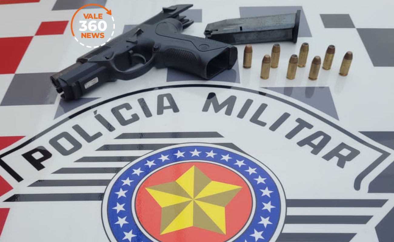 Homem suspeito de participar de homicídio é preso com pistola no Pinus II em Caçapava