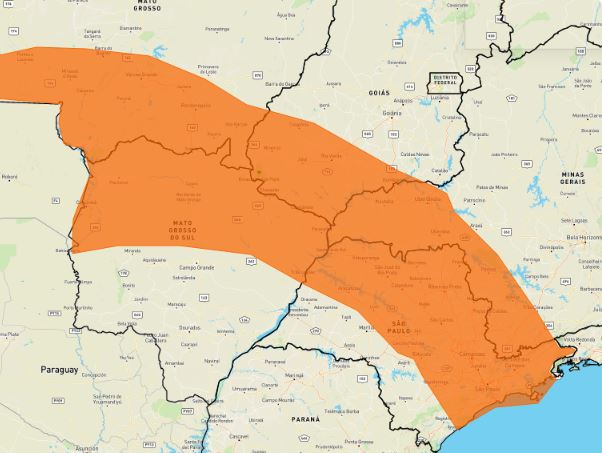 Defesa Civil Estadual alerta para ventos fortes e chuva no Vale do Paraíba e Litoral Norte