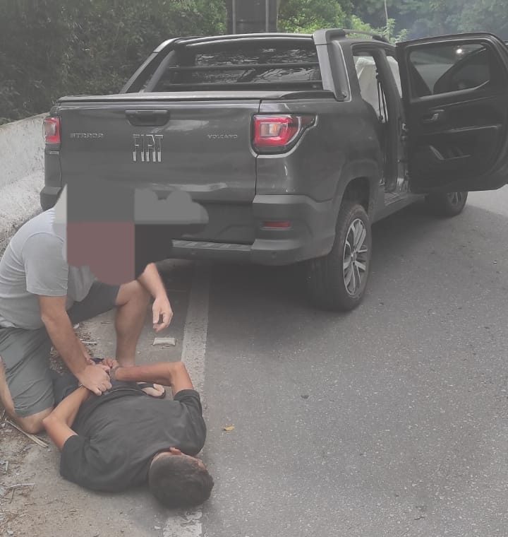 ladrão é preso na serra de Ubatuba