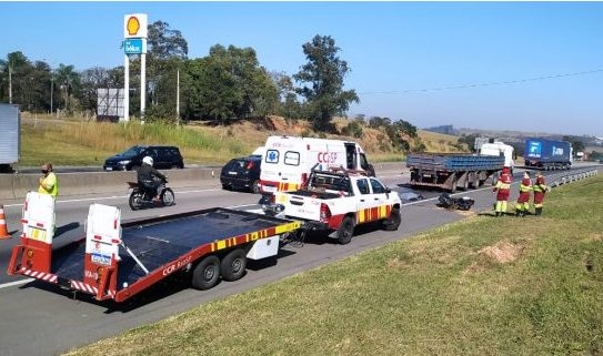 Pedestre morre atropelado na Via Dutra em Taubaté