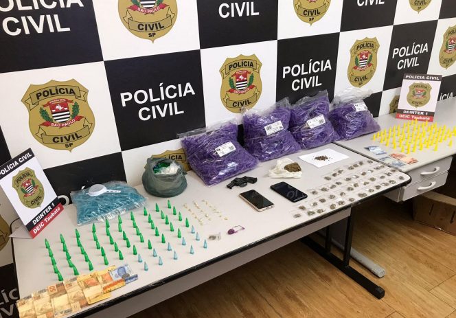 Dois homens são presos por tráfico de drogas em Taubaté