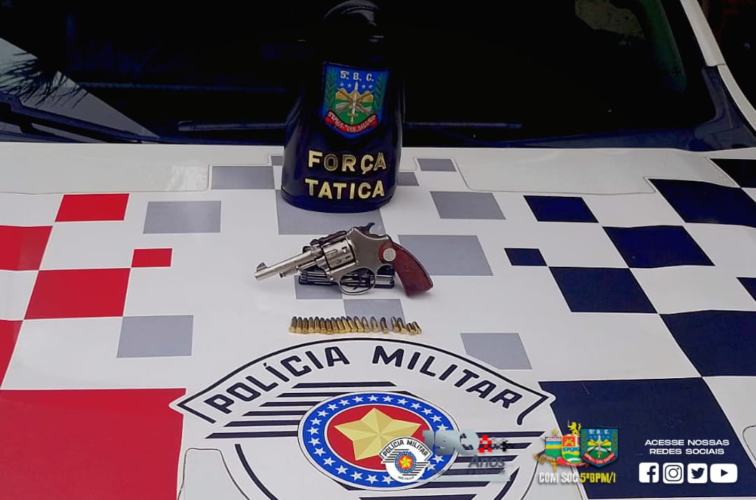 Procurado por estupro é preso e menor com arma de fogo é apreendido em operação da PM em Pindamonhangaba