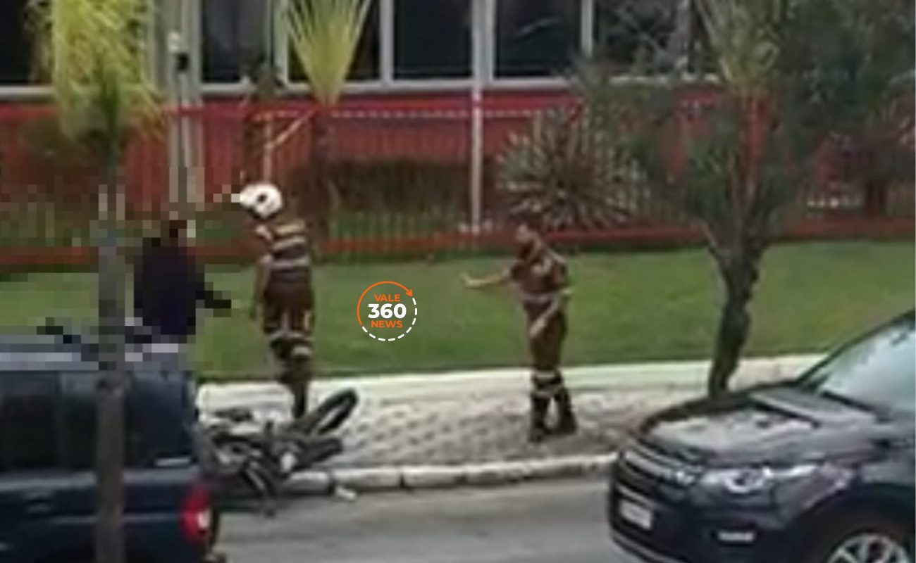 Agente de trânsito é agredido por motociclista na avenida Itália em Taubaté