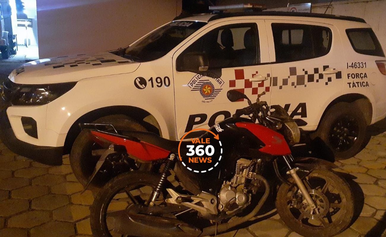 PM de Caçapava flagra tentativa de furto a moto. Há perseguição por rodovias e um menor é apreendido