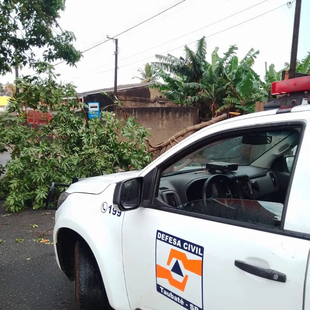 Rajadas de vento atingem 76 km/h em Taubaté