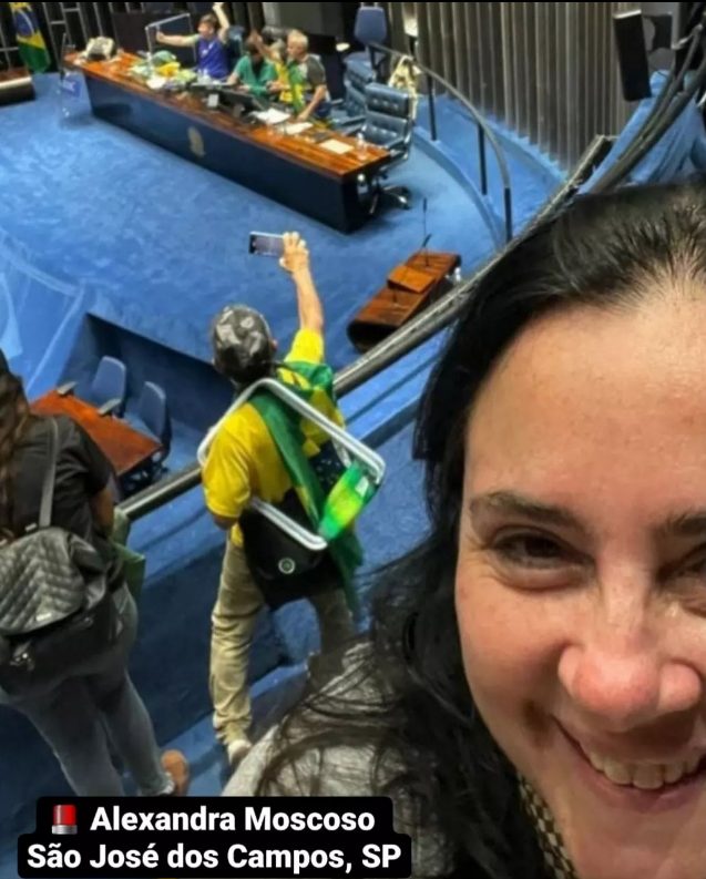 Perfil criado para identificar golpistas aponta empresária do Vale do Paraíba invadindo Congresso, diz OVale