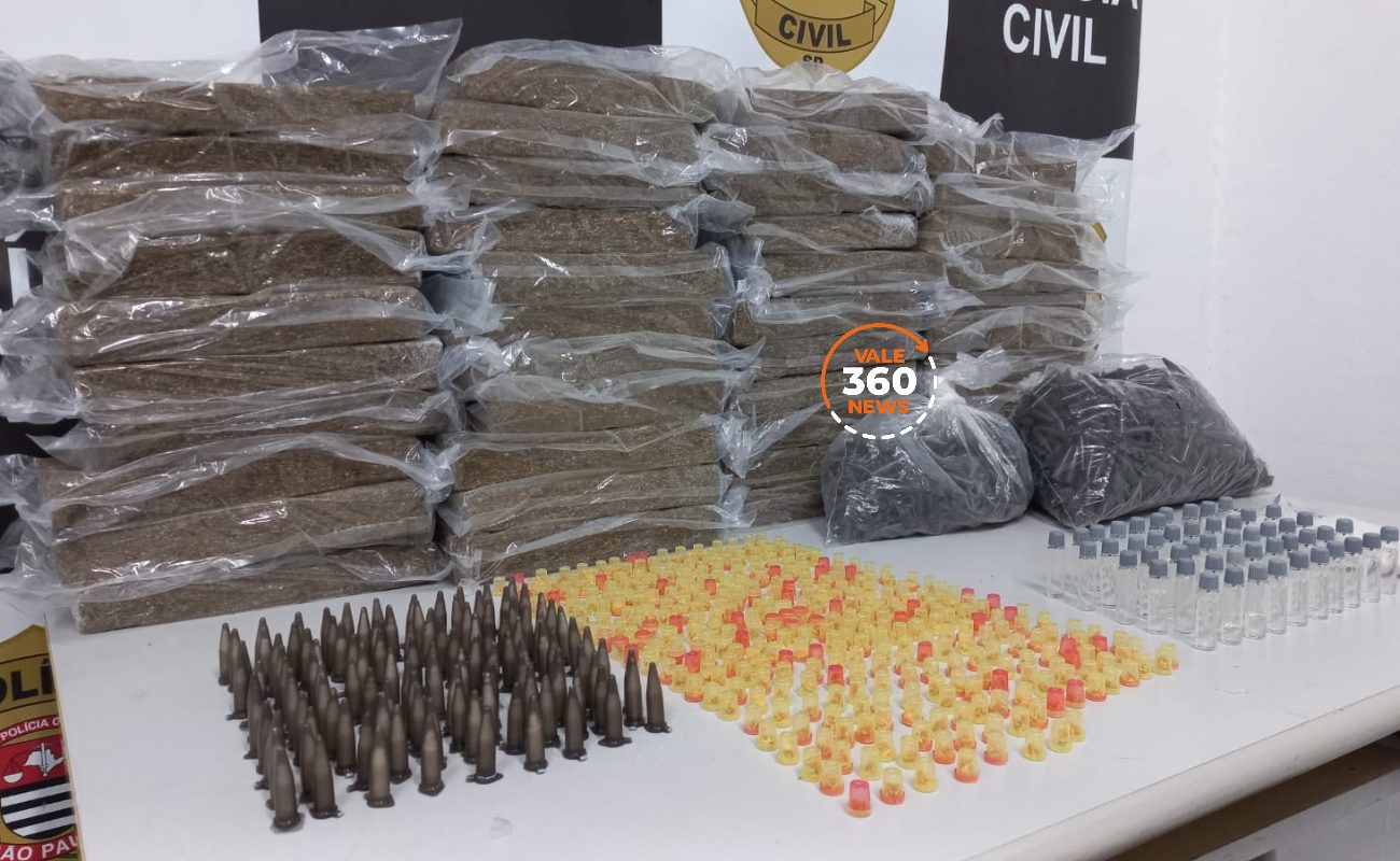 Furto à loterica de Tremembé desencadeia apreensão de 41 tijolos de maconha em SJC