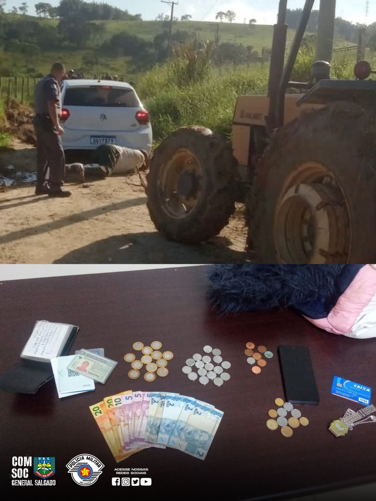 PM prende casal por roubo em Taubaté
