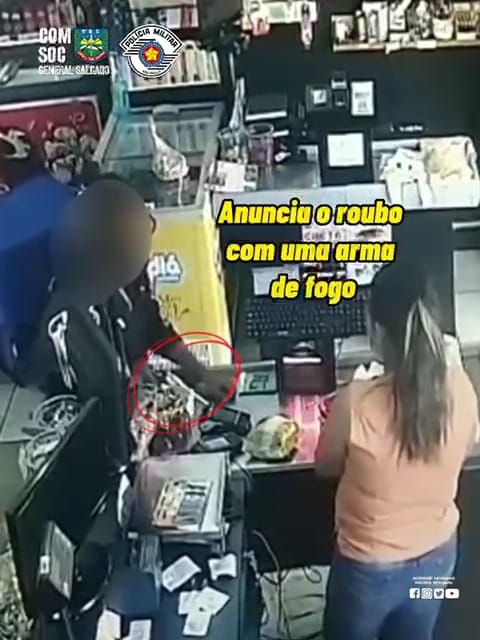 PM de Taubaté prende homem em flagrante por roubo a mercadinho