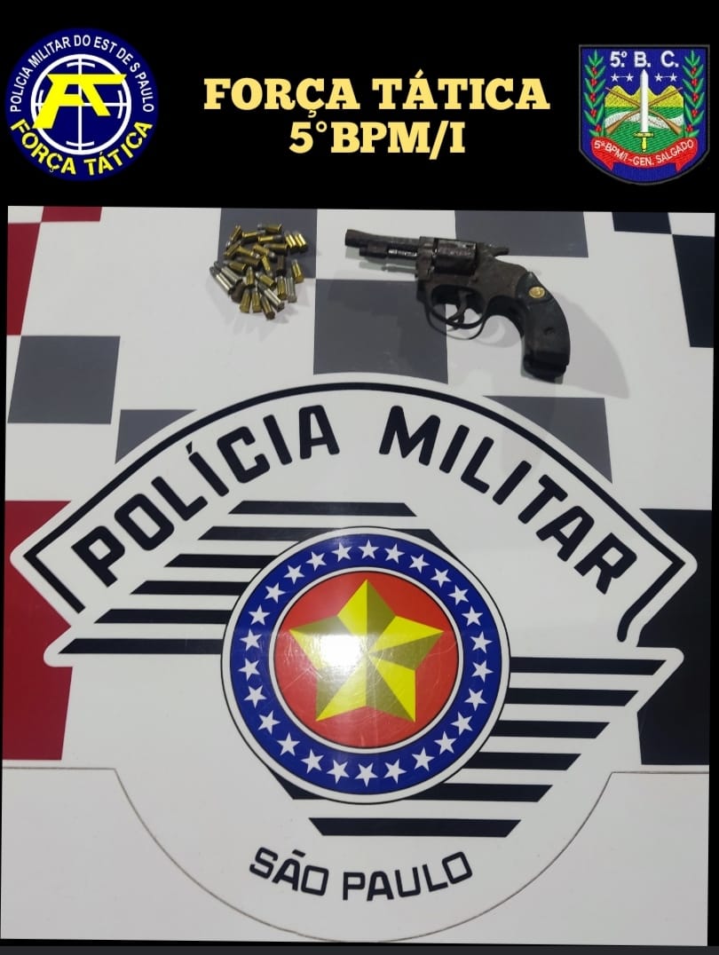 homem é preso com arma e munições em Taubaté