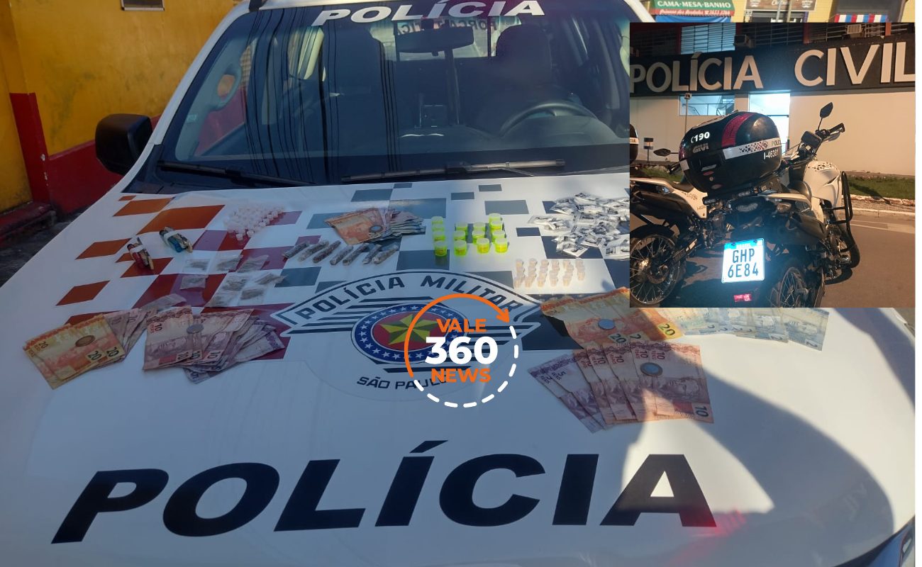 Carro foi penhorado em troca de drogas em Caçapava, mas PM prende homem e apreende menor por tráfico