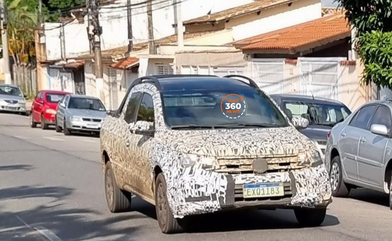 Nova Saveiro é flagrada pelas ruas de Caçapava