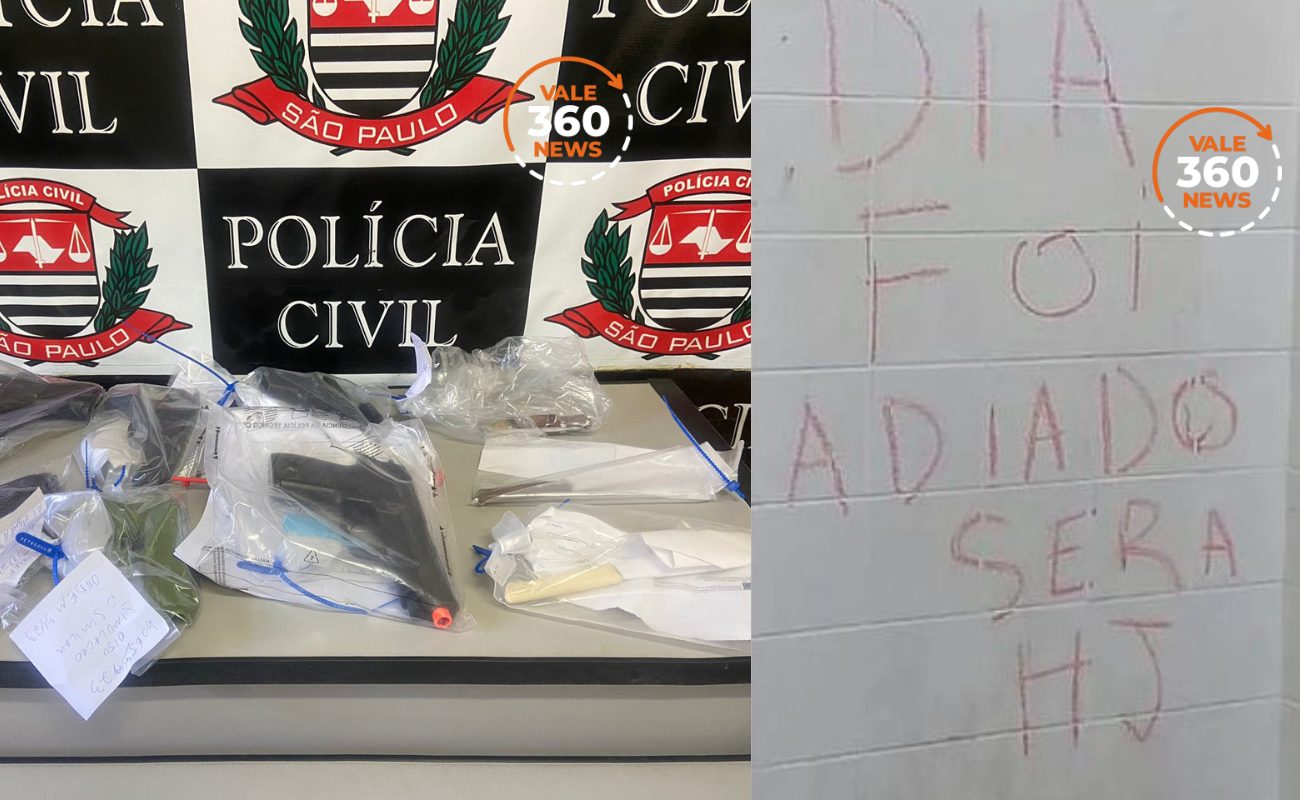 VÍDEO: Polícia Civil de São José dos Campos faz operação contra ameaças em escolas e dois adolescentes são levados à delegacia