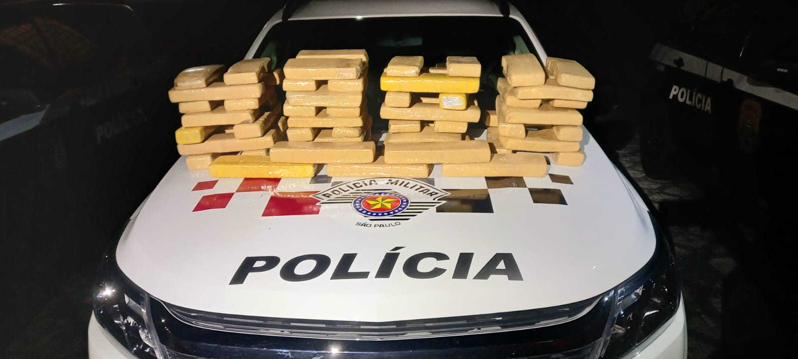 Operação da PM e da Polícia Civil prende seis pessoas e 58 kg de drogas em Taubaté