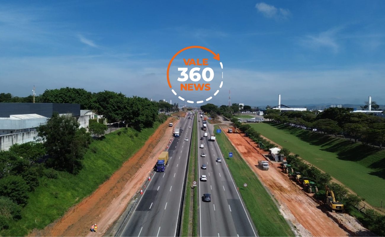 Obras de alargamento da pista expressa da Via Dutra, em São José dos Campos, começam nesta segunda (12)