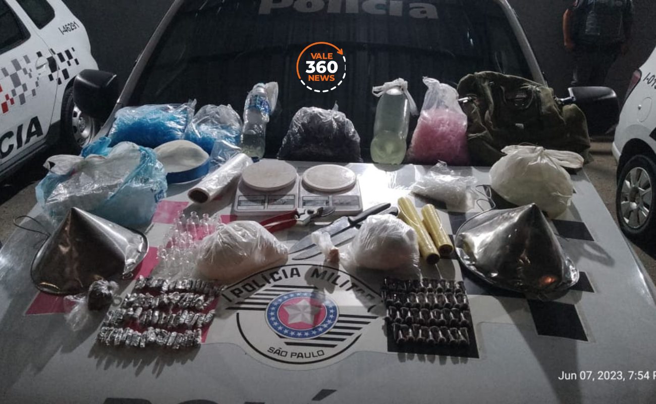 PM apreende grande quantidade de cocaína e produtos para o embalo de drogas em São José dos Campos