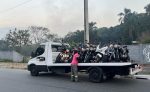 Operação da PM apreende 50 veículos, sendo 34 motos, irregulares em via de Taubaté