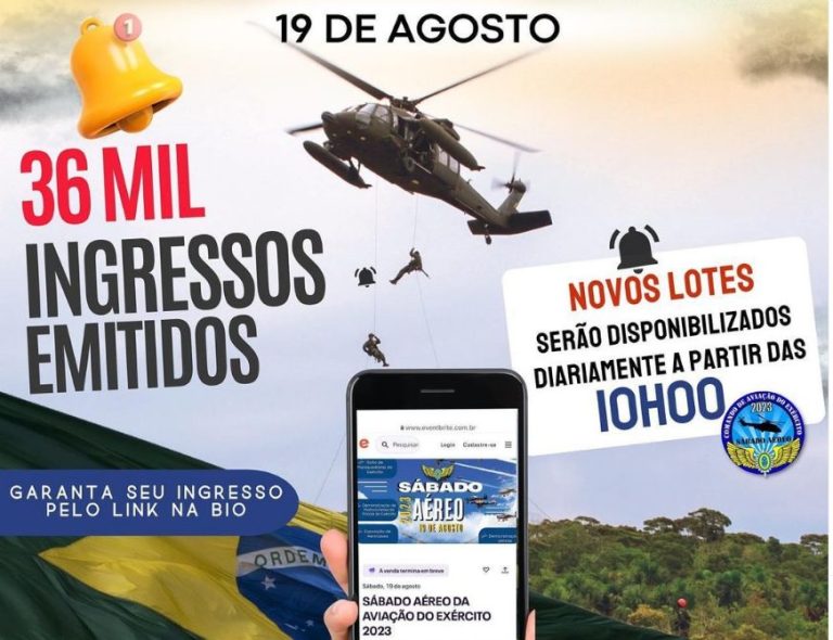 Sábado aéreo em Taubaté