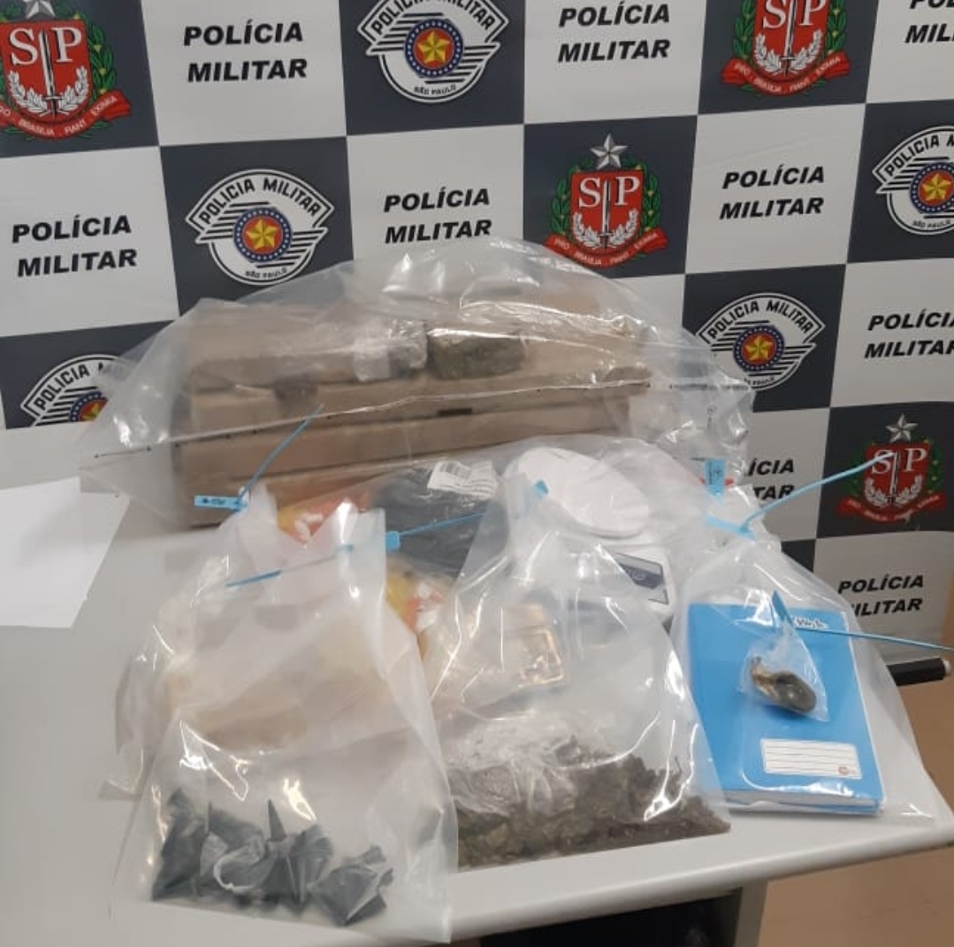 Adolescente é apreendido com mais de 10 kg de drogas pelas Polícias Civil e Militar em Taubaté