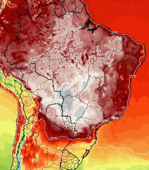 Calor será excepcional e de extremo perigo no Vale do Paraíba e no Brasil nos próximos dias, alertam meteorologistas
