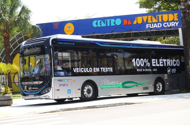 ônibus elétricos em SJC