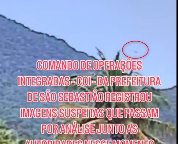 imagens captadas pelo COI de São Sebastião revelam possíveis pistas sobre o helicóptero desaparecido