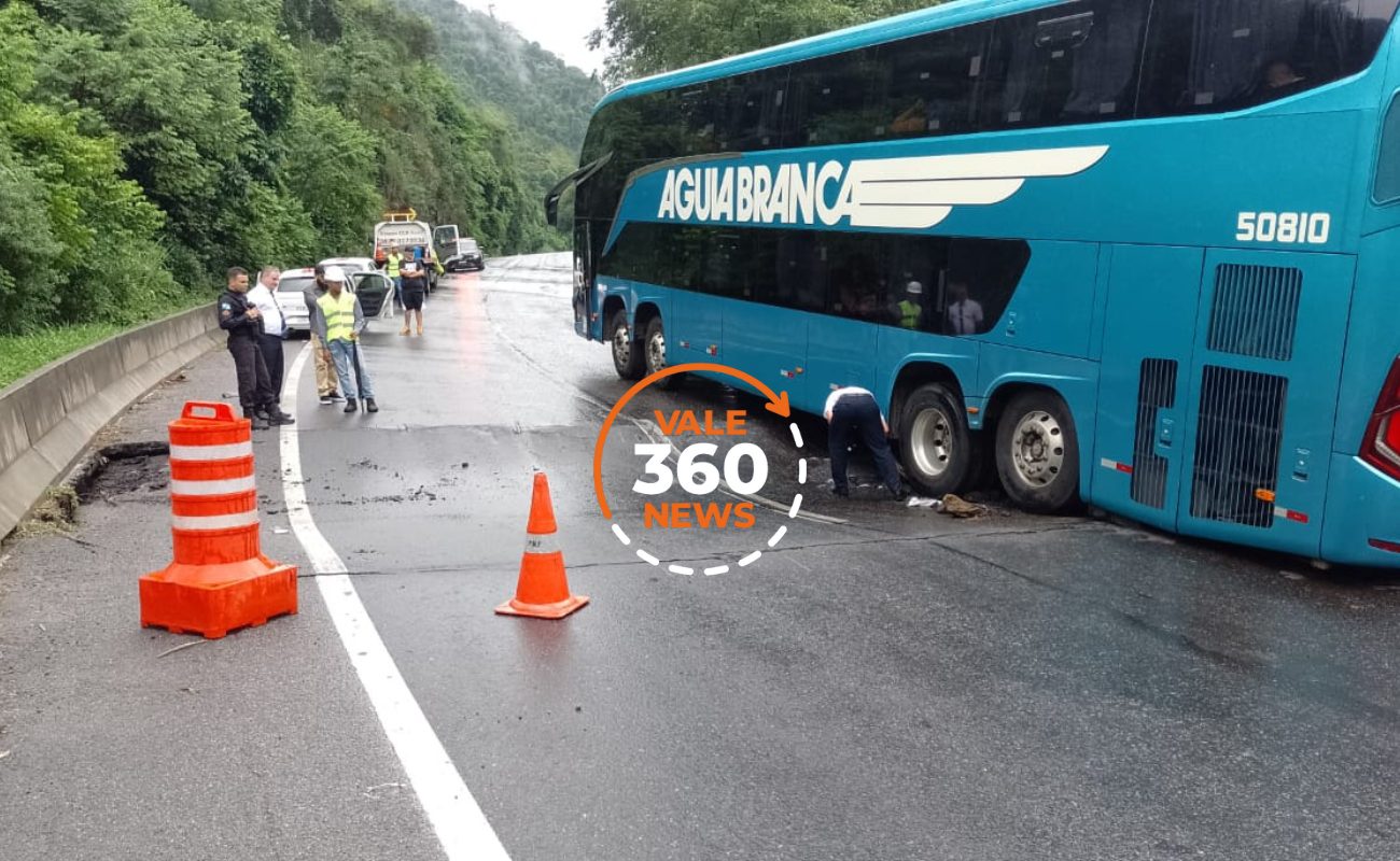 Pista da Via Dutra afunda