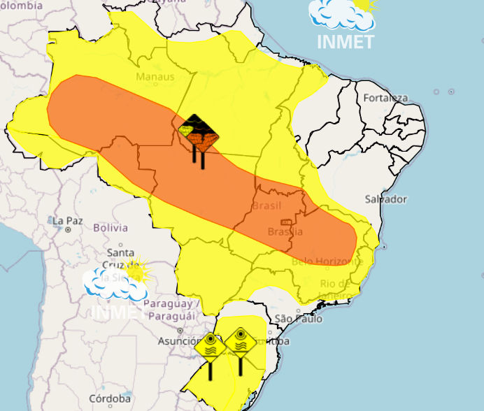 Previsão do tempo no Carnaval