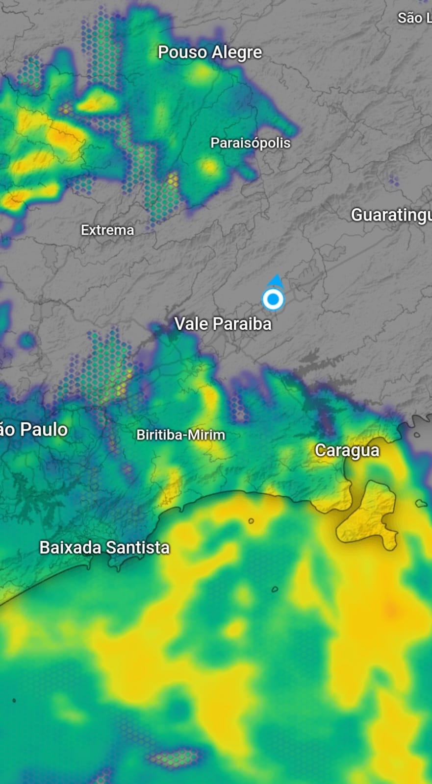 Frente fria já provoca rajadas de vento no Litoral Norte