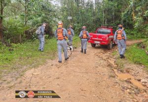 Bombeiros buscam romeiro que desapareceu em trilha