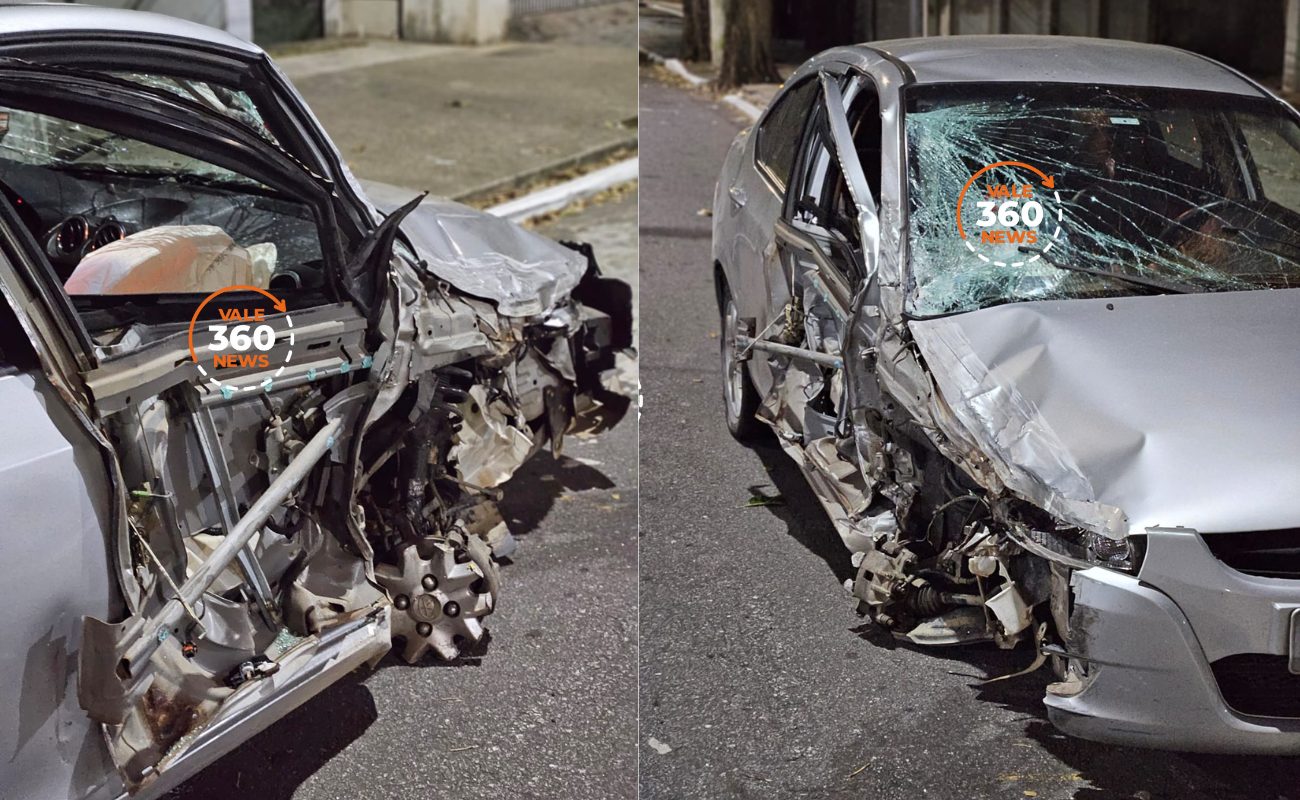 carro de seguranças na Rodovia Oswaldo Cruz