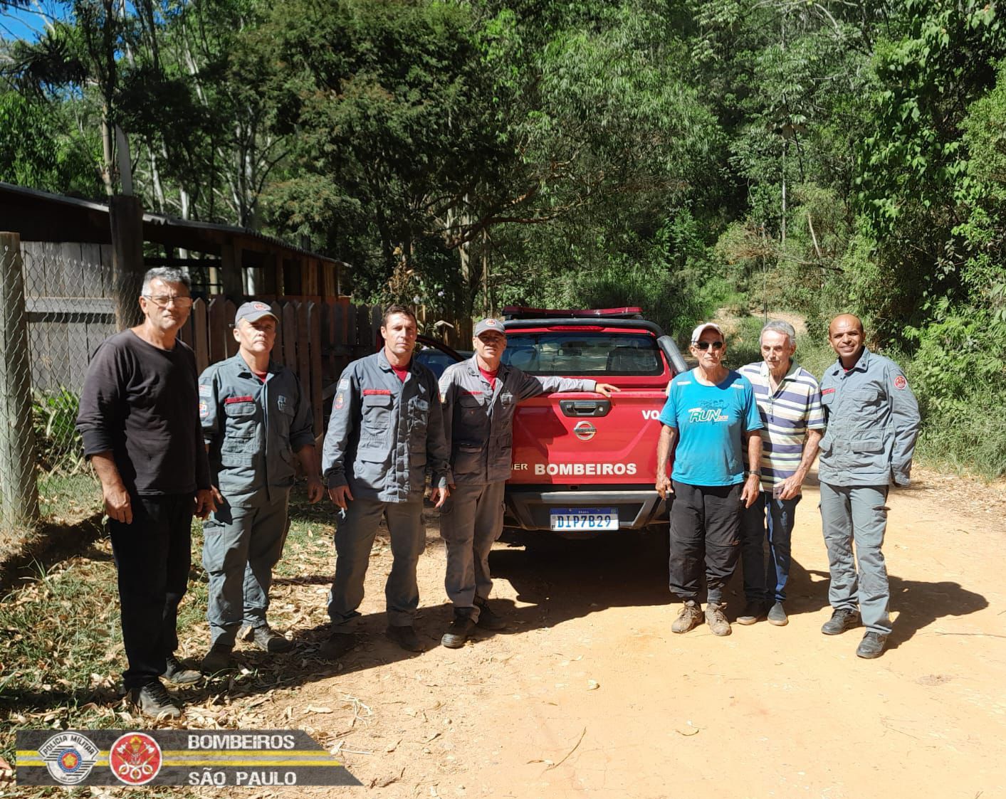 Idoso se perde em trilha em Guaratinguetá e é resgatado pelo Corpo de Bombeiros