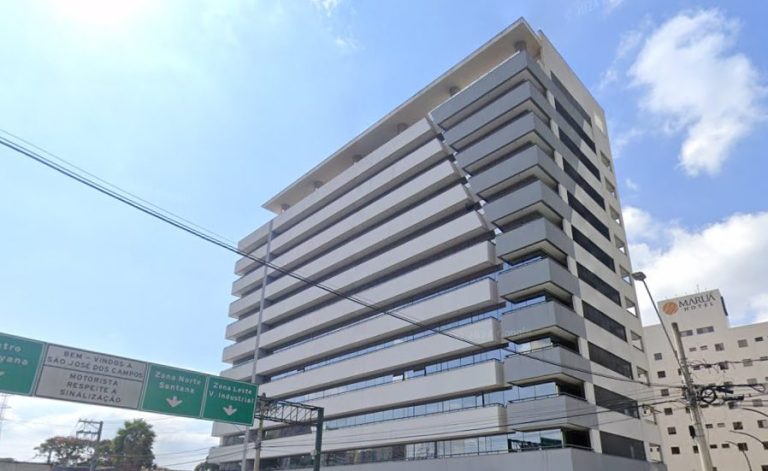 alas comerciais de edifício no centro de São José dos Campos