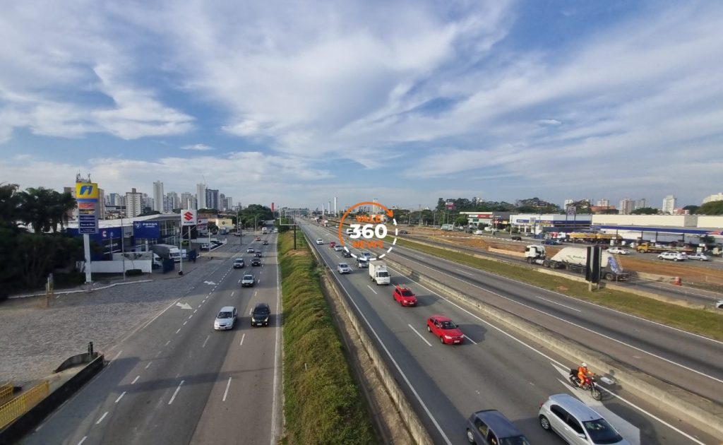 Veja imagens aéreas da Nova Via Dutra em São José dos Campos 8 Projeto polemico em Sao Jose dos Campos ciclistas e carros compartilham faixa em avenida 47